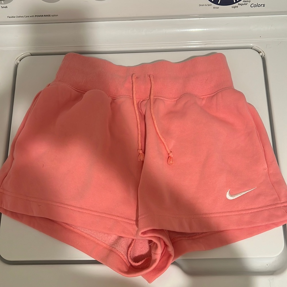 High Waisted Pink Nike Sweat Shorts